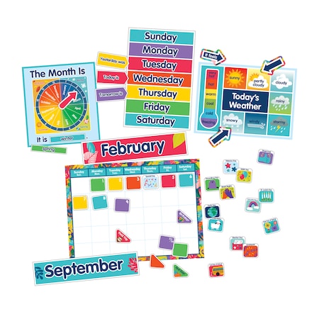 Carson Dellosa One World Calendar Bulletin Board Set, PK2 110486